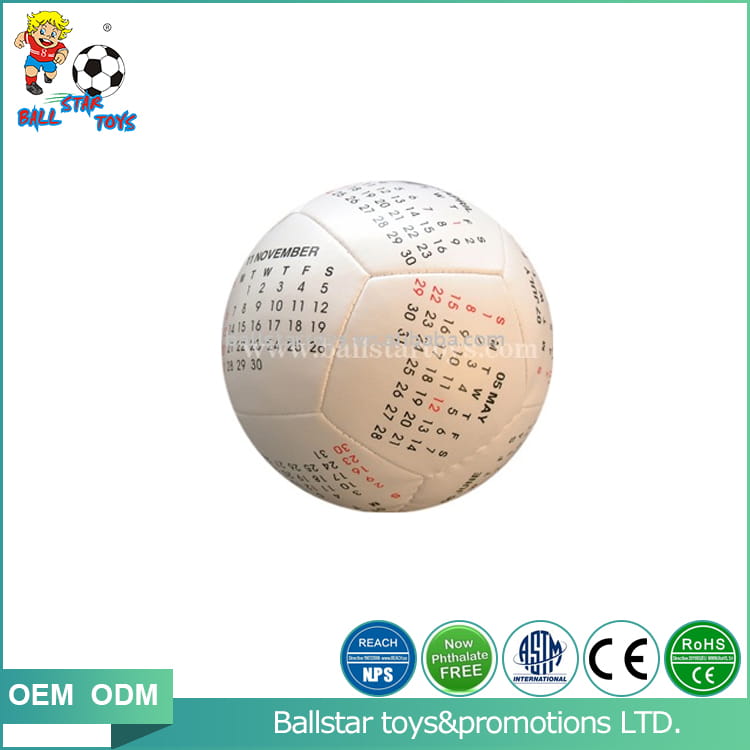 4 inch stuffed PU Soccer Calendar ball/educational ball