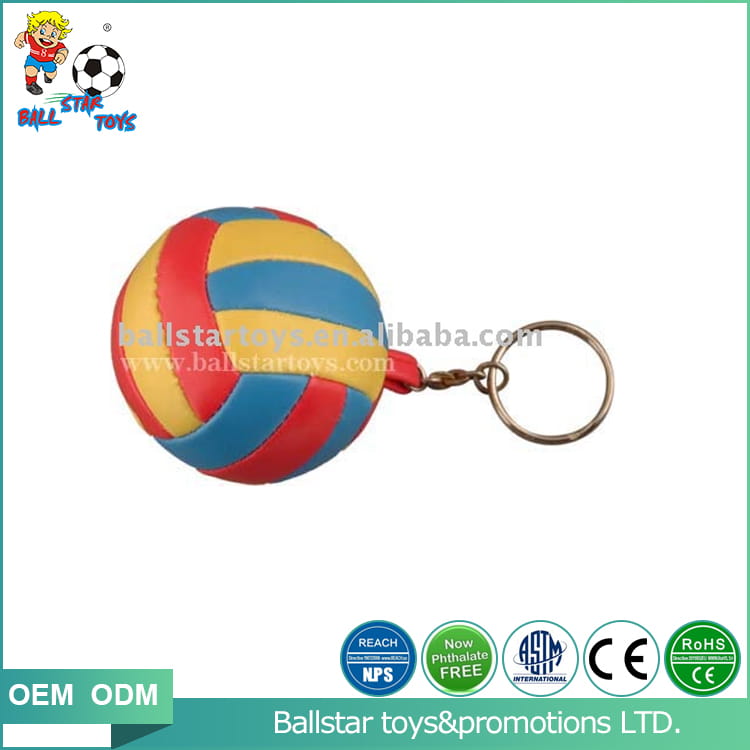 ballstar stuffed Vinyl Soft velloyball keychain