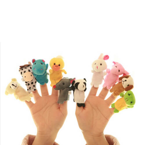 hand finger puppet soft stuffed toys 