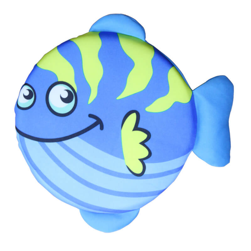 blue fish frisbee